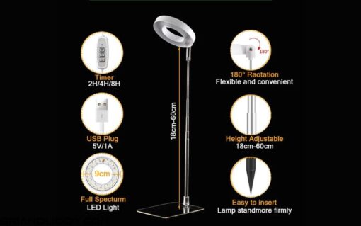 Đèn led 60cm trồng cây trong nhà